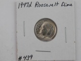 1947D ROOSEVELT DIME BU