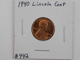 1940 LINCOLN CENT BU RED