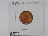 1947S LINCOLN CENT BU RED