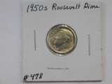 1950S ROOSEVELT DIME BU