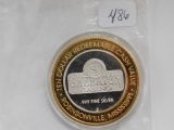 SHERITON CASINO .999 SILVER GAMING TOKEN