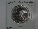 2014 CANADIAN SILVER BALD EAGLE BU