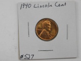 1940 LINCOLN CENT BU RED