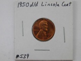 1950D/D LINCOLN CENT BU RED