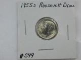 1955S ROOSEVELT DIME BU