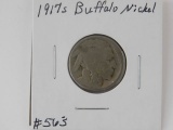 1917S BUFFALO NICKEL AG