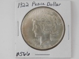 1922 PEACE DOLLAR BU