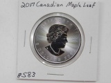 2017 CANADIAN SILVER MAPLE LEAF BU