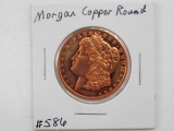 MORGAN 1/4TH. OZ. COPPER ROUND PF