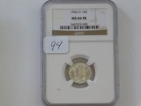 1942D MERCURY DIME NGC MS66 FB