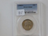 1948S WASHINGTON QUARTER PCGS MS66 (NICE TONING)