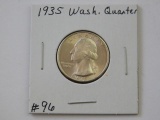 1935 WASHINGTON QUARTER (SHARP) BU