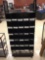 Retail drumstick display on casters, 65 inches tall