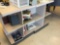 2 laminate store displays, 4 sided on casters, 30 x 30 x 38 inches