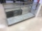 Glass Display Case, with shelves and brackets included. 72 inches long, 22 inches deep, 38 inch tall