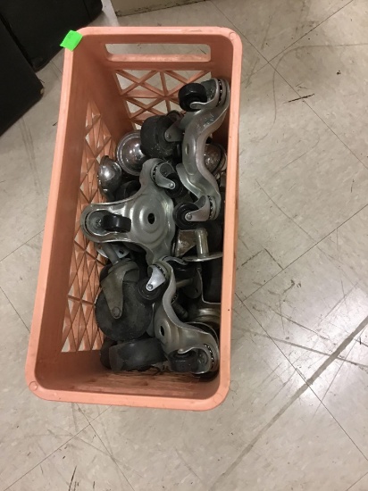 Large assortment of miscellaneous casters.