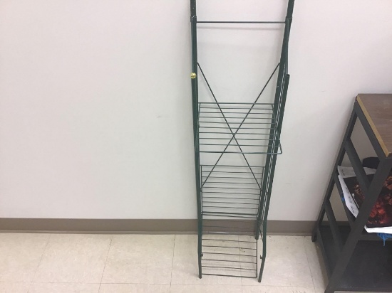 Collapsible wire rack shelf, 4 foot tall