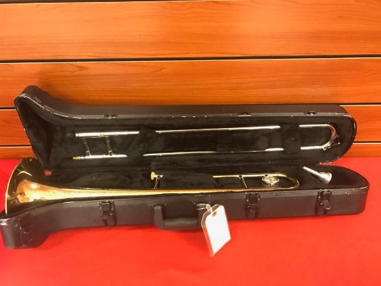 Antiqua Trombone TB3220LQ with case, ready to use, dented