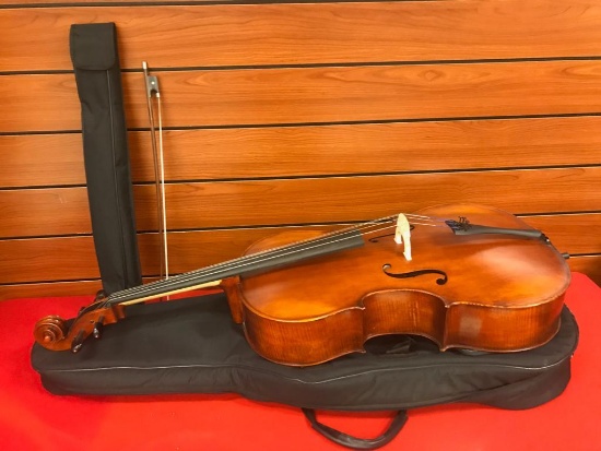 Amati 4/4 Model 125 Upgrade Cello with bow, and backpack case