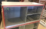 Scarlet and Gray Display case, with glass doors, can be free standing, or wall mounted