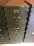 4 drawer metal filing cabinet, vintage