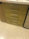 Vintage 3 Drawer Metal Cabinet, 36 tall, 27 wide