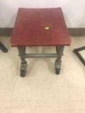 Metal Rolling Stool on casters