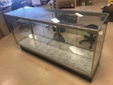 Glass Display Case with shelves and brackets, 72 long, 22 deep, 38 inches tall