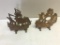 2- Cast Iron Ships, one is painted