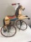 SCROLL STOPPER PIECE Wooden Horse Tricycle with real horse hair tail