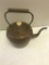 Copper Tea Kettle, with porcelain knob, appears to be marked form India