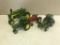 4 Smaller Toy Tractor Toys