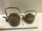 2- Antique Copper Tea Kettles with copper handles