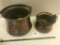 2 Copper Buckets with handles