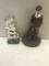 2 Cast Iron Bookends or Statues, golfer is approx 14 inches tall