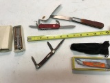 Lot of assorted knives, some Made in USA, some new
