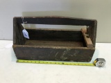 Antique Wooden Toolbox, approx 19 inches long