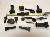 Nice lot of Hardy tools, Blacksmith Hammer Heads and more