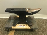 Modern Big Face Anvil with horseshoe stamp