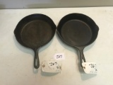 2- #8 Cast Iron Skillets, one is Wagner, other is Made in USA
