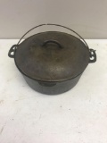 Wagner Ware Cast Iron Dutch Oven with trivet and lid
