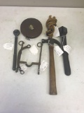 Lot of vintage tools, copper bit and more