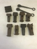 Lot of 8 Blacksmith Hammer Heads and more