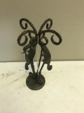 Cast Iron Candle Holder, 11 inches tall