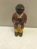 Vintage Uncle Mose Cast Iron Bank, approx 8 inches tall