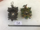 West German Mini Cuckoo Clock, and 1950's German Made Cuckoo Clock