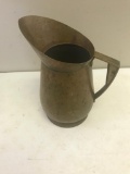 Antique Copper Pitcher stamped Chase on bottom, 9 inches tall