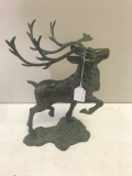 Large Brass Caribou, approx 20 inches tall