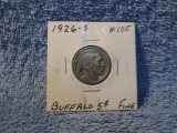 1926S BUFFALO NICKEL F