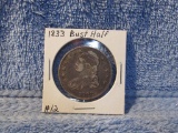 1833 BUST HALF XF